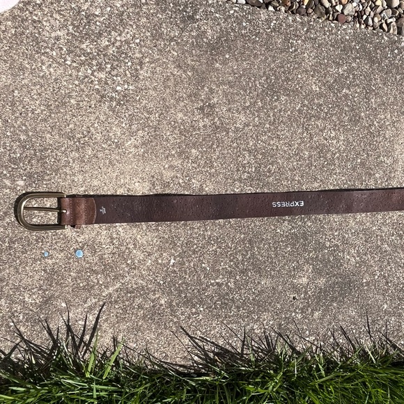 Vintage NYC Leather Belt with Silver Hardware Size: L - Picture 10 of 11